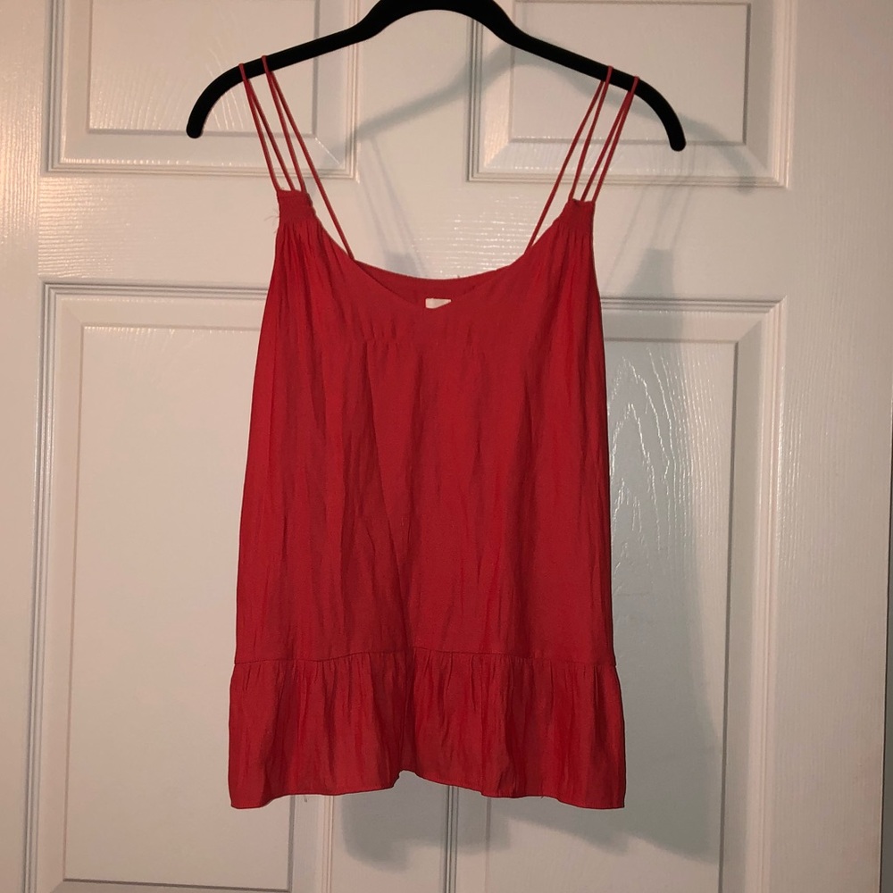 Coral Flowy Top